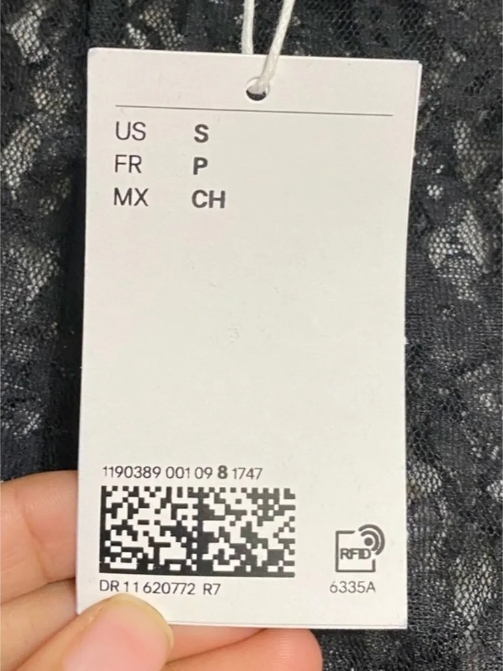 H&M Black Lace Sheer Leggings Size S - Picture 6 of 9